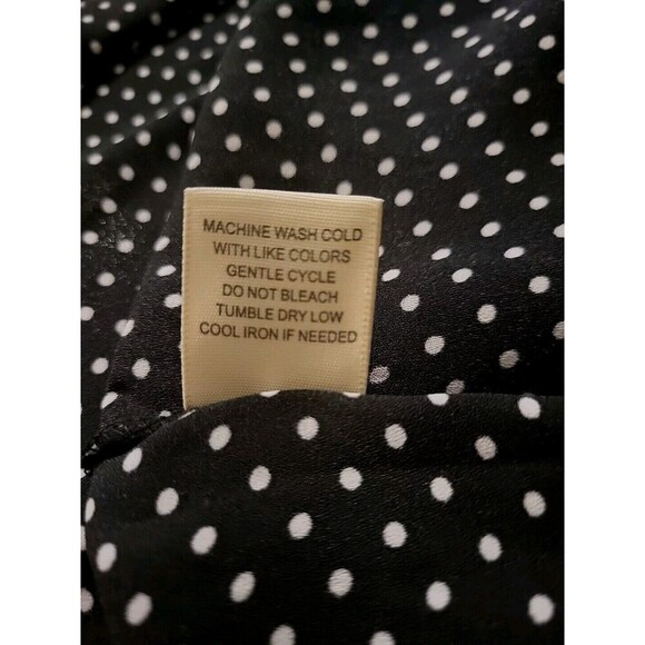 Ultra Flirt by Ikeddi Juniors' Smocked Cold-Shoulder Top Black Dot XL RW35459 - Picture 10 of 11